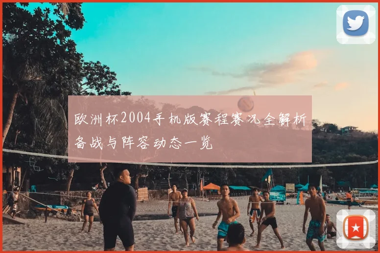 欧洲杯2004手机版赛程赛况全解析备战与阵容动态一览